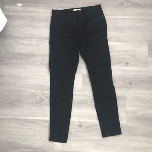 Madewell Jeans size 29 dark black skinny jeans